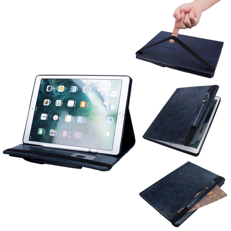 Horizontal Flip Leather Case for iPad Pro 12.9 (2017) & Pro 12.9 (2015),  with Double Card Slots & Pen Slots & Holder & Wallet & Photo Frame