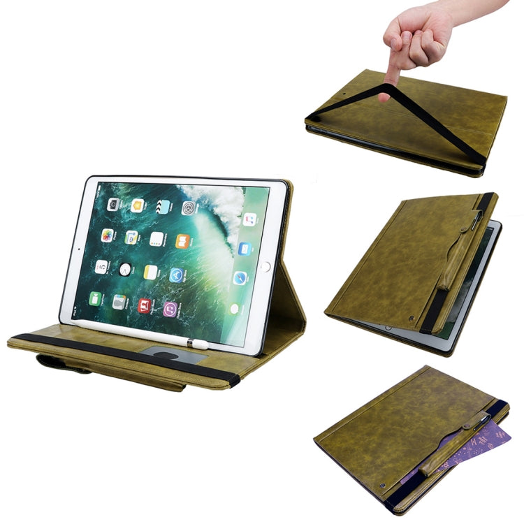 Horizontal Flip Leather Case for iPad Pro 12.9 (2017) & Pro 12.9 (2015),  with Double Card Slots & Pen Slots & Holder & Wallet & Photo Frame