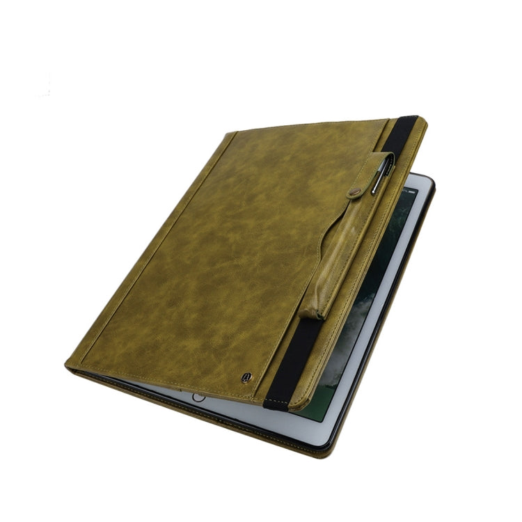 Horizontal Flip Leather Case for iPad Pro 12.9 (2017) & Pro 12.9 (2015),  with Double Card Slots & Pen Slots & Holder & Wallet & Photo Frame