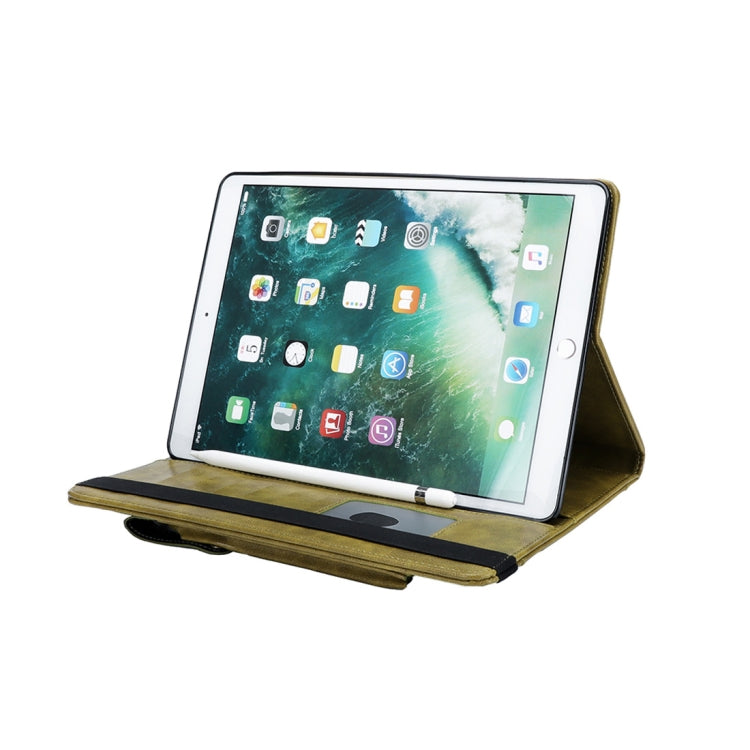 Horizontal Flip Leather Case for iPad Pro 12.9 (2017) & Pro 12.9 (2015),  with Double Card Slots & Pen Slots & Holder & Wallet & Photo Frame