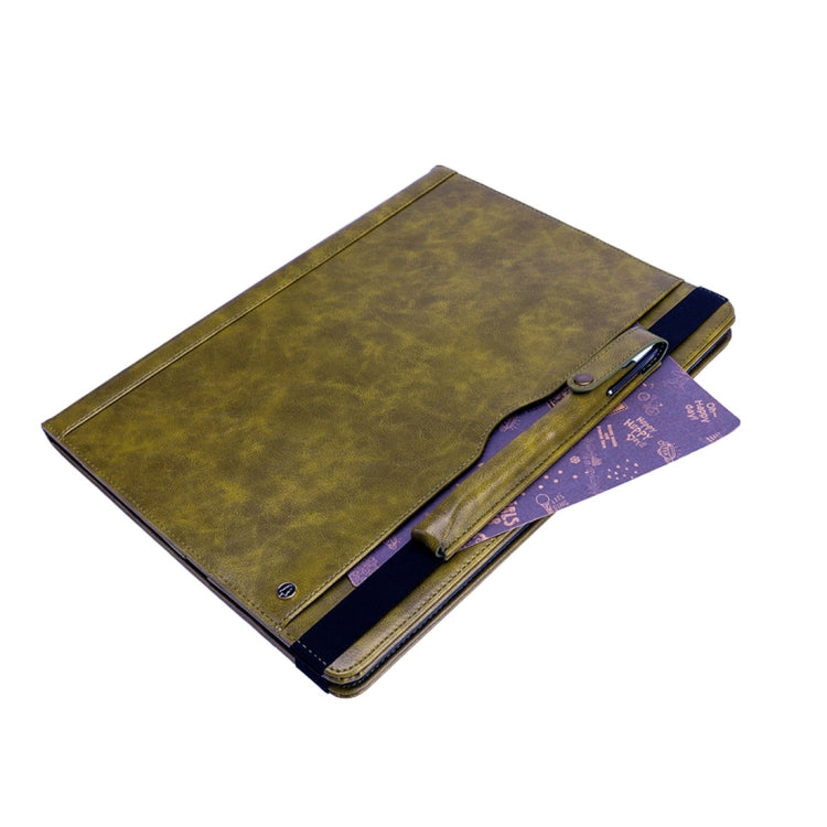 Horizontal Flip Leather Case for iPad Pro 12.9 (2017) & Pro 12.9 (2015),  with Double Card Slots & Pen Slots & Holder & Wallet & Photo Frame