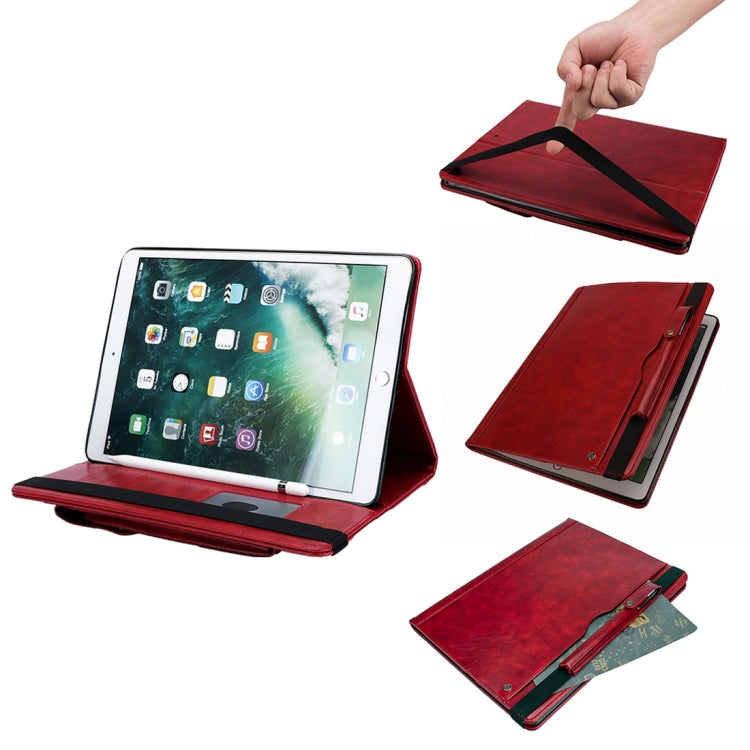 Horizontal Flip Leather Case for iPad Pro 12.9 (2017) & Pro 12.9 (2015),  with Double Card Slots & Pen Slots & Holder & Wallet & Photo Frame