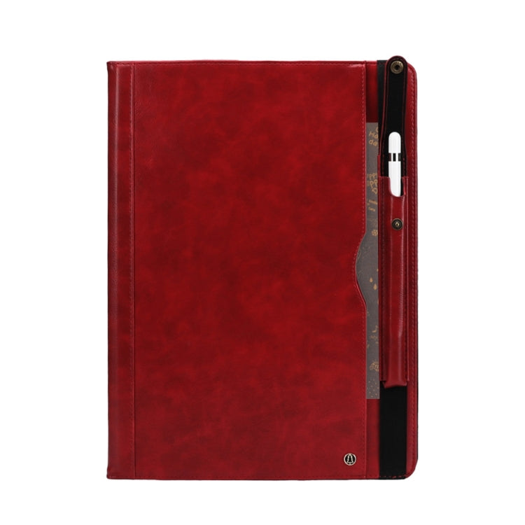 Horizontal Flip Leather Case for iPad Pro 12.9 (2017) & Pro 12.9 (2015),  with Double Card Slots & Pen Slots & Holder & Wallet & Photo Frame