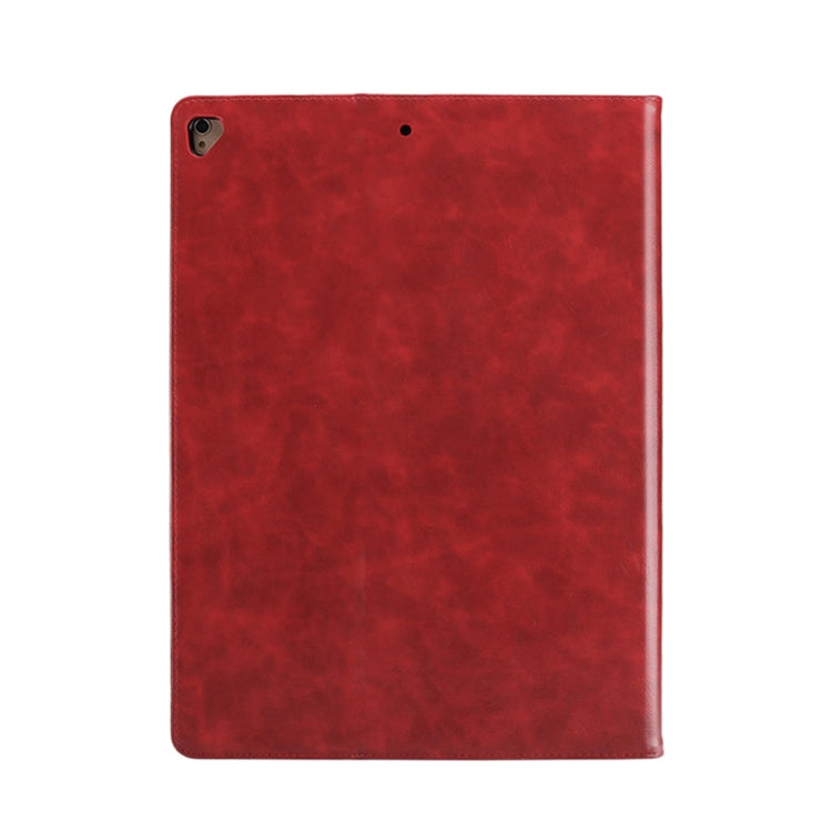 Horizontal Flip Leather Case for iPad Pro 12.9 (2017) & Pro 12.9 (2015),  with Double Card Slots & Pen Slots & Holder & Wallet & Photo Frame