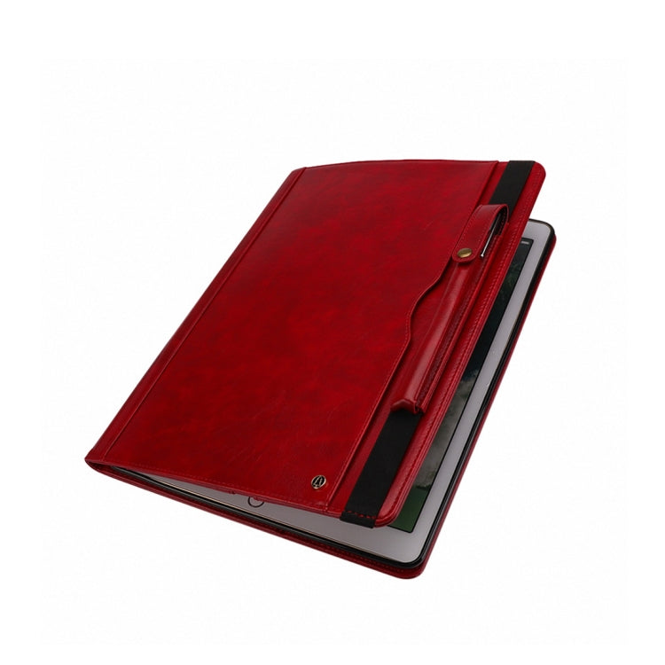 Horizontal Flip Leather Case for iPad Pro 12.9 (2017) & Pro 12.9 (2015),  with Double Card Slots & Pen Slots & Holder & Wallet & Photo Frame