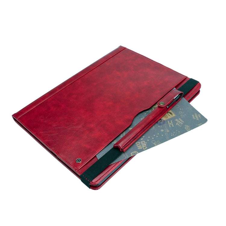 Horizontal Flip Leather Case for iPad Pro 12.9 (2017) & Pro 12.9 (2015),  with Double Card Slots & Pen Slots & Holder & Wallet & Photo Frame
