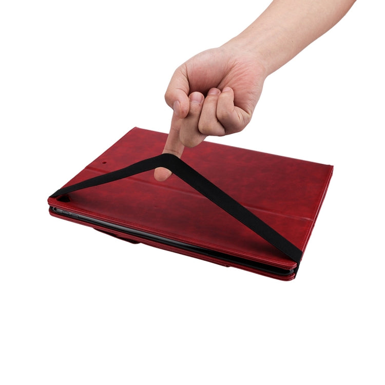 Horizontal Flip Leather Case for iPad Pro 12.9 (2017) & Pro 12.9 (2015),  with Double Card Slots & Pen Slots & Holder & Wallet & Photo Frame