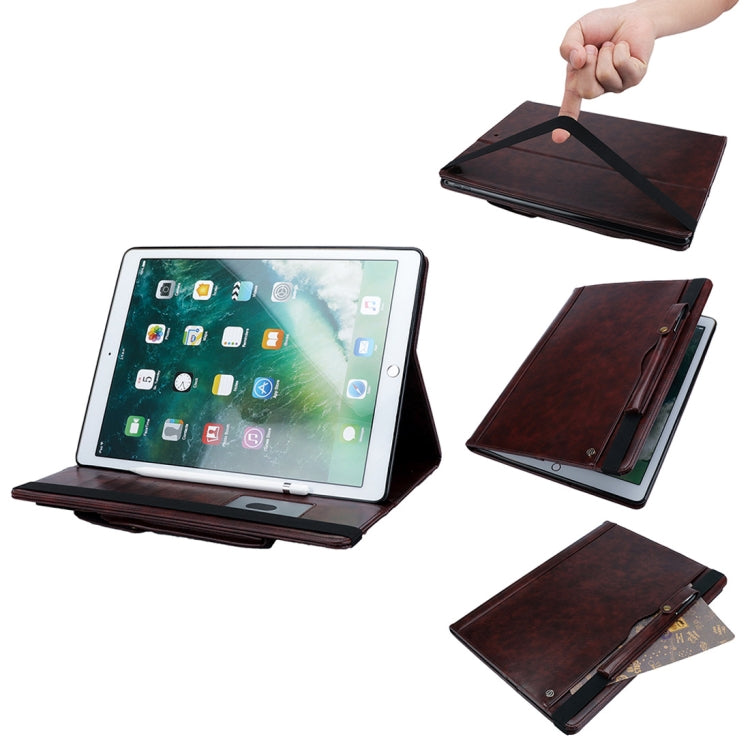 Horizontal Flip Leather Case for iPad Pro 12.9 (2017) & Pro 12.9 (2015),  with Double Card Slots & Pen Slots & Holder & Wallet & Photo Frame