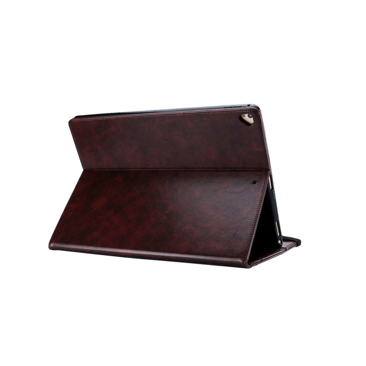 Horizontal Flip Leather Case for iPad Pro 12.9 (2017) & Pro 12.9 (2015),  with Double Card Slots & Pen Slots & Holder & Wallet & Photo Frame