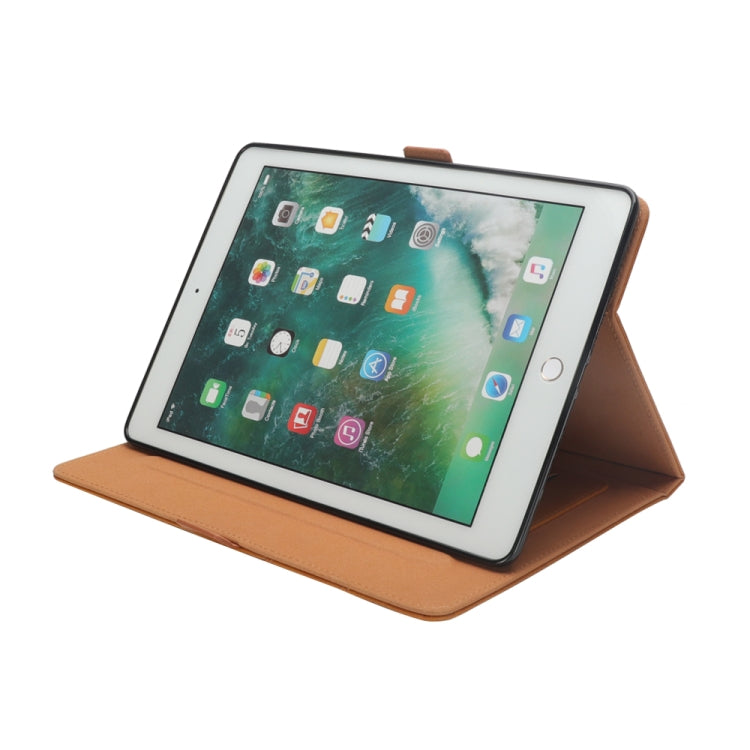 Horizontal Flip Double Holder Leather Case for iPad Pro 12.9 (2017) / (2015), with Card Slots & Photo Frame & Pen Slot