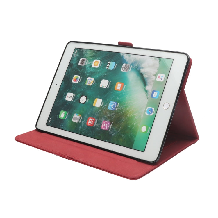 Horizontal Flip Double Holder Leather Case for iPad Pro 12.9 (2017) / (2015), with Card Slots & Photo Frame & Pen Slot