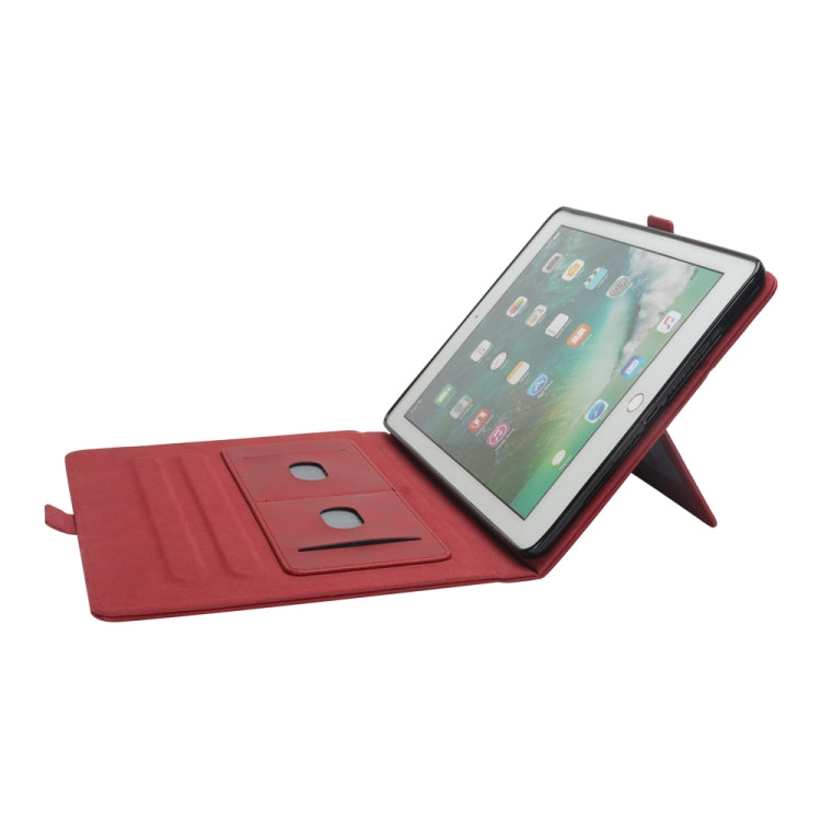 Horizontal Flip Double Holder Leather Case for iPad Pro 12.9 (2017) / (2015), with Card Slots & Photo Frame & Pen Slot