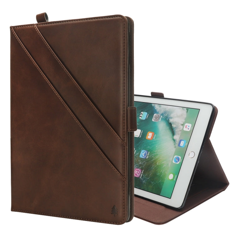 Horizontal Flip Double Holder Leather Case for iPad Pro 12.9 (2017) / (2015), with Card Slots & Photo Frame & Pen Slot