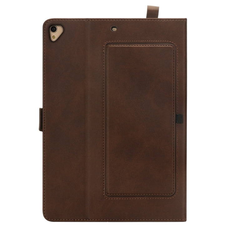Horizontal Flip Double Holder Leather Case for iPad Pro 12.9 (2017) / (2015), with Card Slots & Photo Frame & Pen Slot