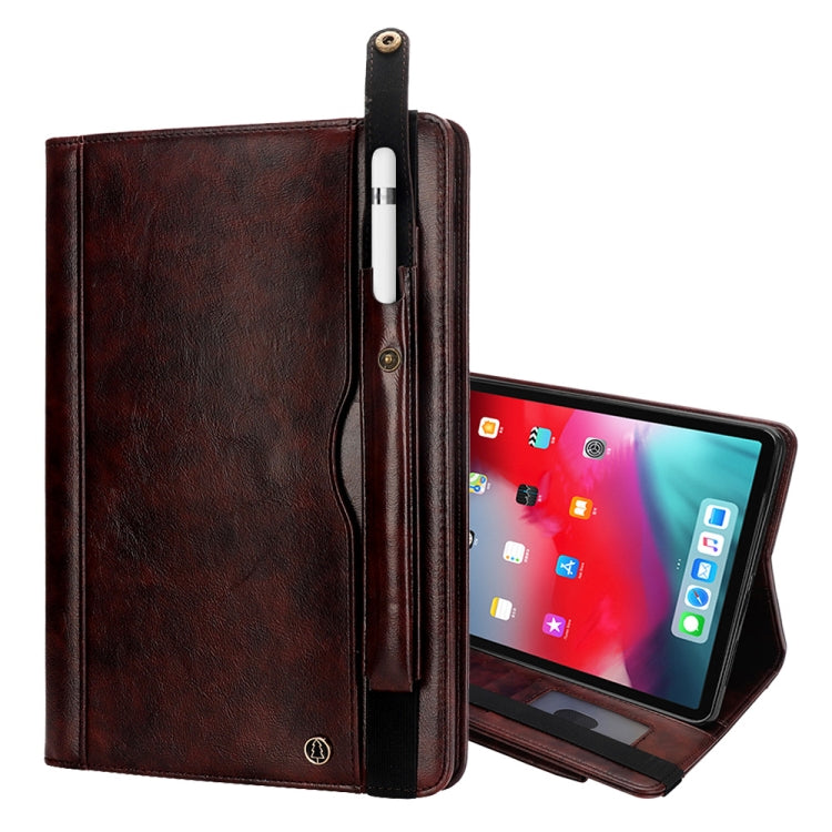 Crazy Horse Texture Horizontal Flip Leather Case for iPad Pro 11 inch, with Card Slots & Pen Slot & Holder & Wallet