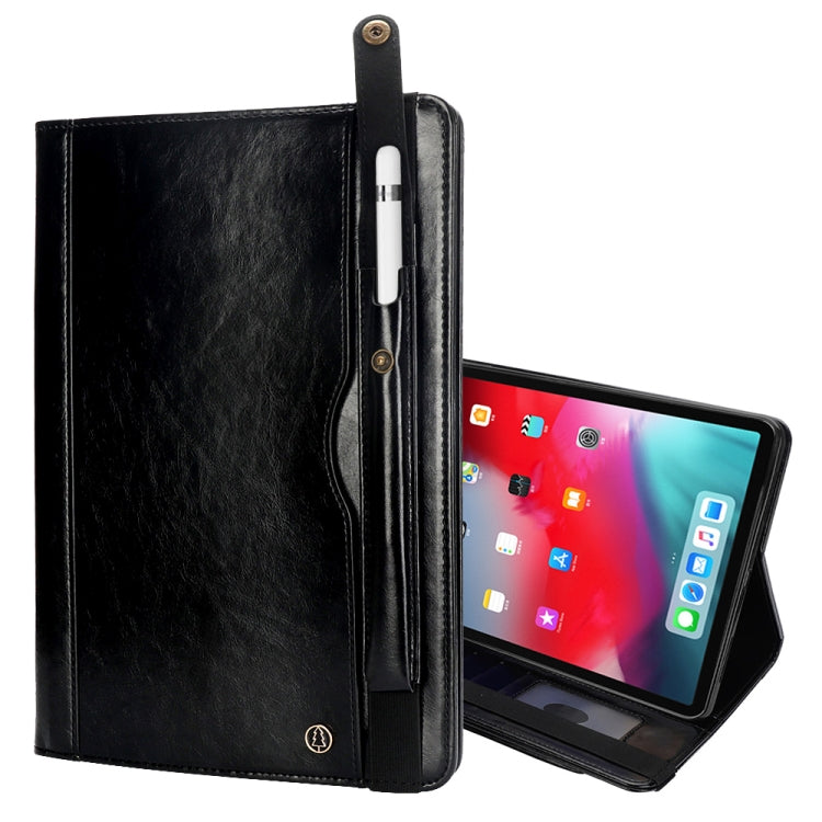Crazy Horse Texture Horizontal Flip Leather Case for iPad Pro 12.9 (2018), with Card Slots & Pen Slot & Holder & Wallet