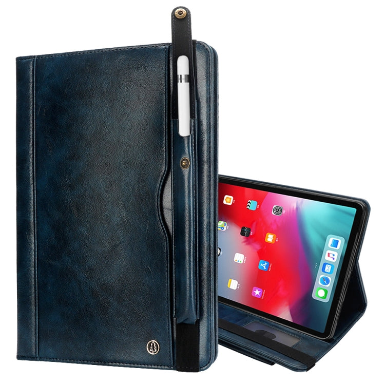 Crazy Horse Texture Horizontal Flip Leather Case for iPad Pro 12.9 (2018), with Card Slots & Pen Slot & Holder & Wallet