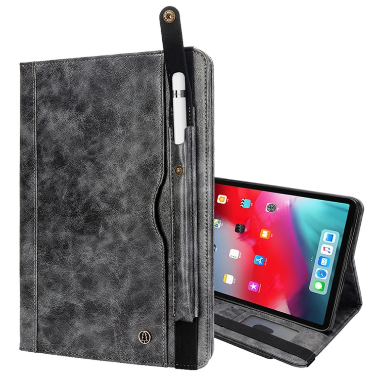 Crazy Horse Texture Horizontal Flip Leather Case for iPad Pro 12.9 (2018), with Card Slots & Pen Slot & Holder & Wallet