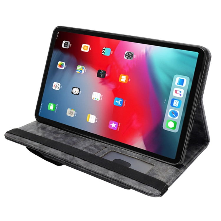 Crazy Horse Texture Horizontal Flip Leather Case for iPad Pro 12.9 (2018), with Card Slots & Pen Slot & Holder & Wallet