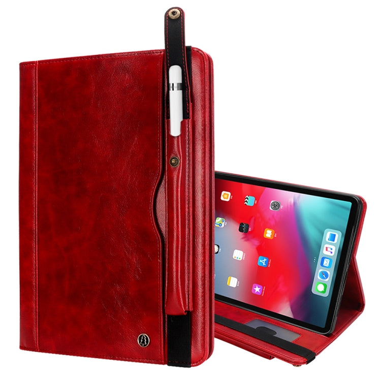 Crazy Horse Texture Horizontal Flip Leather Case for iPad Pro 12.9 (2018), with Card Slots & Pen Slot & Holder & Wallet