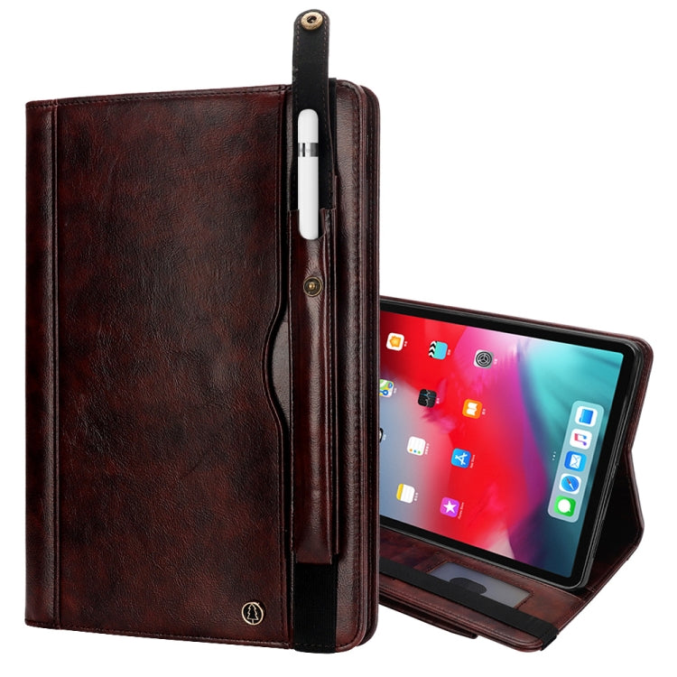 Crazy Horse Texture Horizontal Flip Leather Case for iPad Pro 12.9 (2018), with Card Slots & Pen Slot & Holder & Wallet