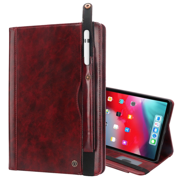 Crazy Horse Texture Horizontal Flip Leather Case for iPad Pro 12.9 (2018), with Card Slots & Pen Slot & Holder & Wallet
