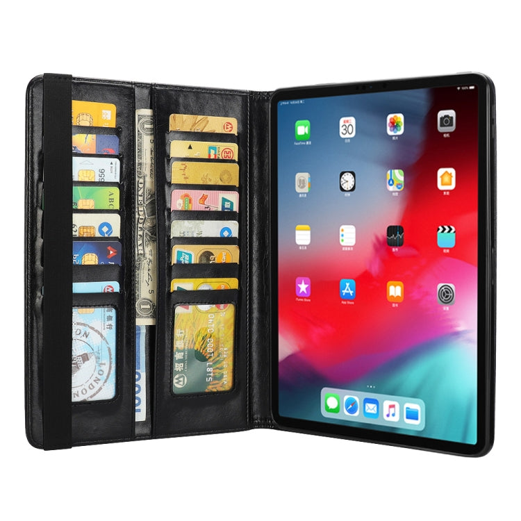 Crazy Horse Texture Horizontal Flip Leather Case for iPad Pro 12.9 (2018), with Card Slots & Pen Slot & Holder & Wallet