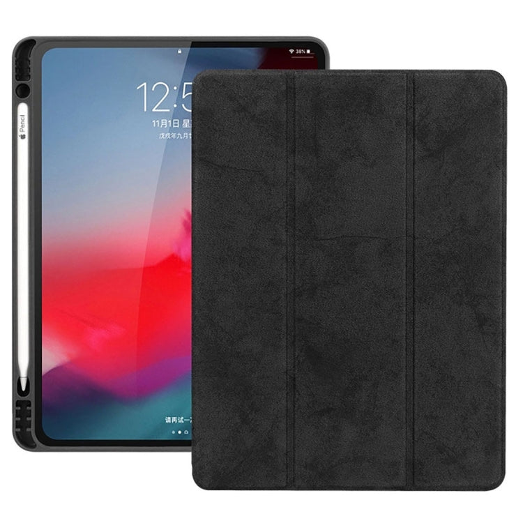 Horizontal Flip Magnetic PU Leather Case for iPad Pro 11 inch (2018), with Three-folding Holder & Sleep / Wake-up Function