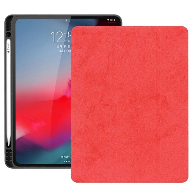 Horizontal Flip Magnetic PU Leather Case for iPad Pro 11 inch (2018), with Three-folding Holder & Sleep / Wake-up Function