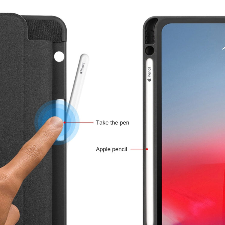 Horizontal Flip Magnetic PU Leather Case for iPad Pro 11 inch (2018), with Three-folding Holder & Sleep / Wake-up Function