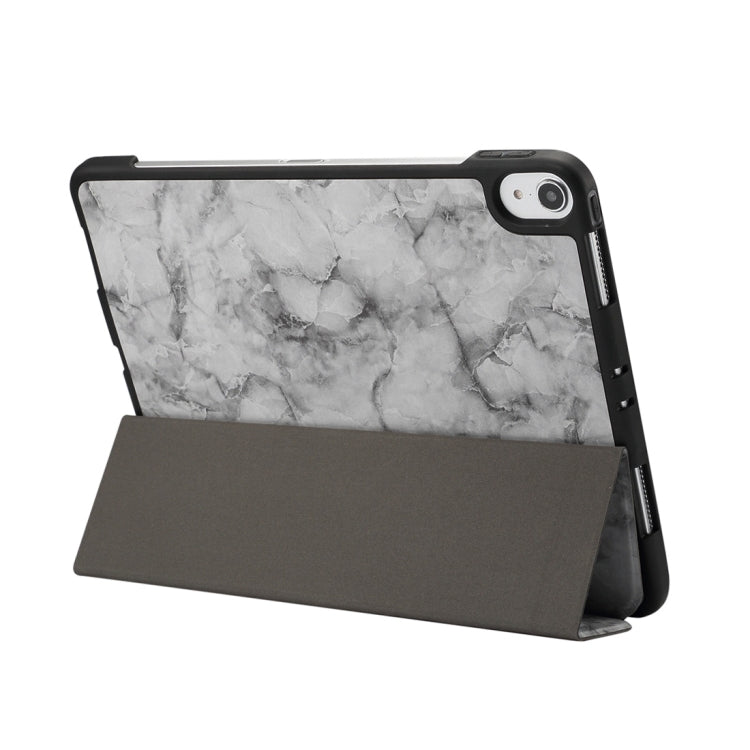 Marble Texture Pattern Horizontal Flip Leather Case for iPad Pro 11 inch (2018) , with Three-folding Holder & Pen Slot & Sleep / Wake-up Function