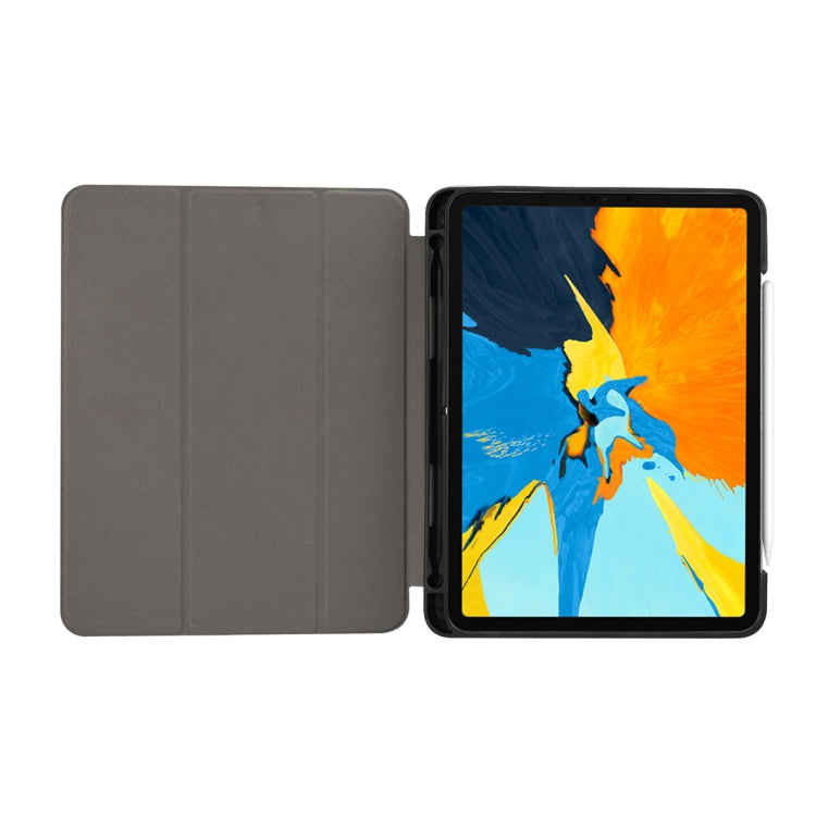Marble Texture Pattern Horizontal Flip Leather Case for iPad Pro 11 inch (2018) , with Three-folding Holder & Pen Slot & Sleep / Wake-up Function