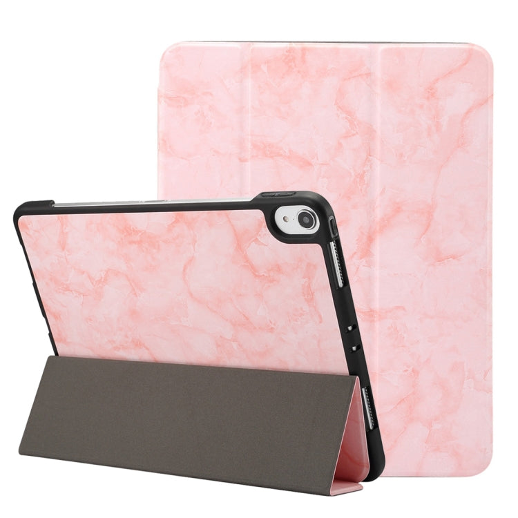 Marble Texture Pattern Horizontal Flip Leather Case for iPad Pro 11 inch (2018) , with Three-folding Holder & Pen Slot & Sleep / Wake-up Function