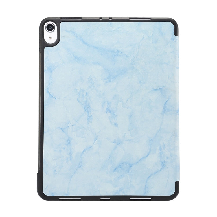 Marble Texture Pattern Horizontal Flip Leather Case for iPad Pro 11 inch (2018) , with Three-folding Holder & Pen Slot & Sleep / Wake-up Function