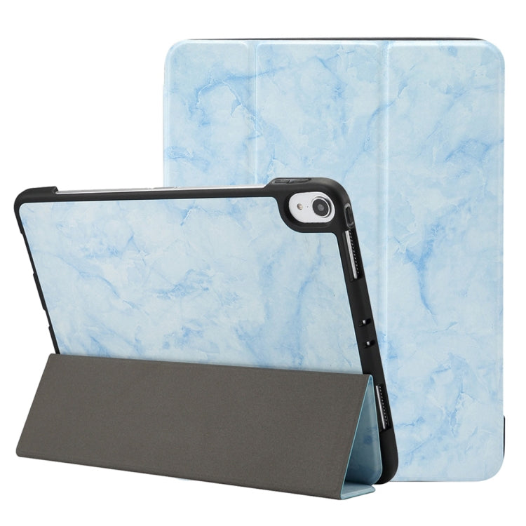 Marble Texture Pattern Horizontal Flip Leather Case for iPad Pro 11 inch (2018) , with Three-folding Holder & Pen Slot & Sleep / Wake-up Function