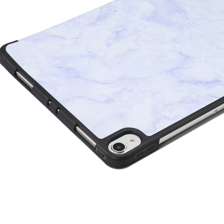Marble Texture Pattern Horizontal Flip Leather Case for iPad Pro 11 inch (2018) , with Three-folding Holder & Pen Slot & Sleep / Wake-up Function