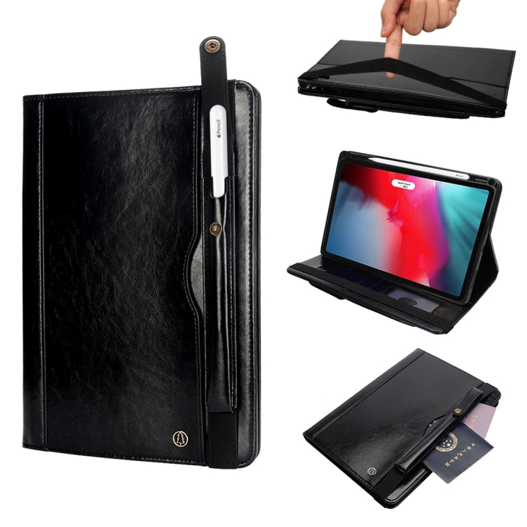 Crazy Horse Texture Horizontal Flip Leather Case for iPad Pro 11 inch (2018), with Card Slots & Pen Slot & Holder & Wallet