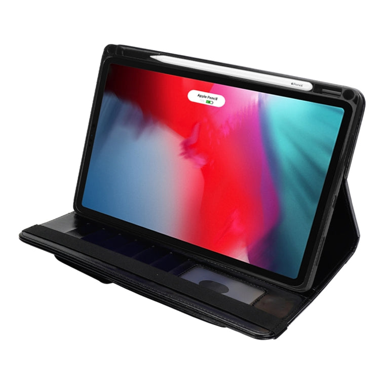 Crazy Horse Texture Horizontal Flip Leather Case for iPad Pro 11 inch (2018), with Card Slots & Pen Slot & Holder & Wallet