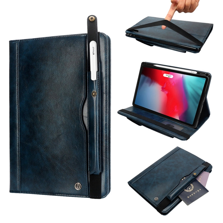 Crazy Horse Texture Horizontal Flip Leather Case for iPad Pro 11 inch (2018), with Card Slots & Pen Slot & Holder & Wallet