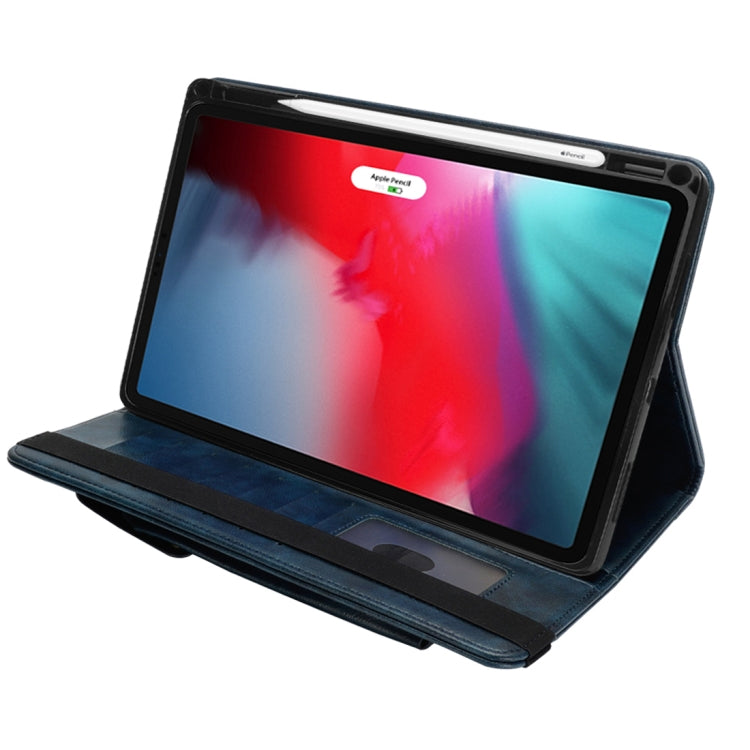 Crazy Horse Texture Horizontal Flip Leather Case for iPad Pro 11 inch (2018), with Card Slots & Pen Slot & Holder & Wallet