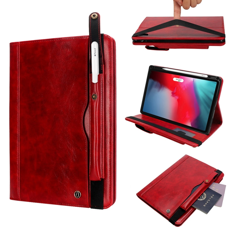 Crazy Horse Texture Horizontal Flip Leather Case for iPad Pro 11 inch (2018), with Card Slots & Pen Slot & Holder & Wallet