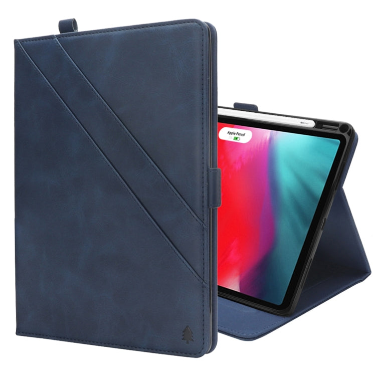 Horizontal Flip Double Holder Leather Case for iPad Pro 12.9 inch (2018), with Card Slots & Photo Frame & Pen Slot