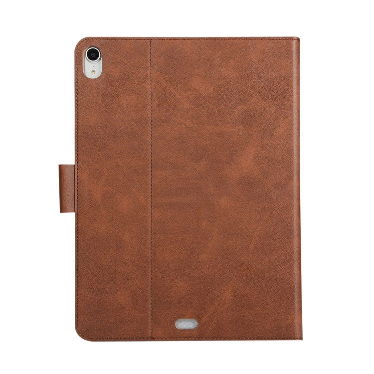 Pressed Texture Ultra-thin Horizontal Flip Leather Case for iPad Pro 11 inch 2018, with Holder & Card Slots & Pen Slot