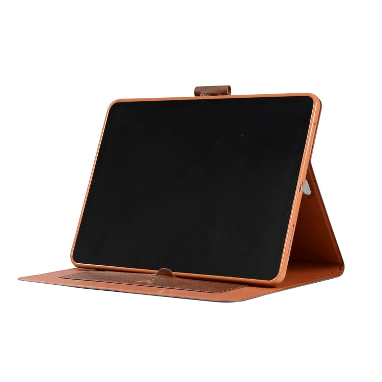 Pressed Texture Ultra-thin Horizontal Flip Leather Case for iPad Pro 11 inch 2018, with Holder & Card Slots & Pen Slot