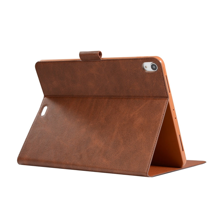 Pressed Texture Ultra-thin Horizontal Flip Leather Case for iPad Pro 11 inch 2018, with Holder & Card Slots & Pen Slot
