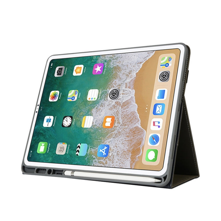 Horizontal Flip PU Leather Case for iPad Pro 12.9 inch 2018, with Holder & Card Slots & Pen Slot & Hand Strap