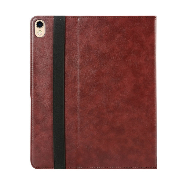 Horizontal Flip PU Leather Case for iPad Pro 12.9 inch 2018, with Holder & Card Slots & Pen Slot & Hand Strap