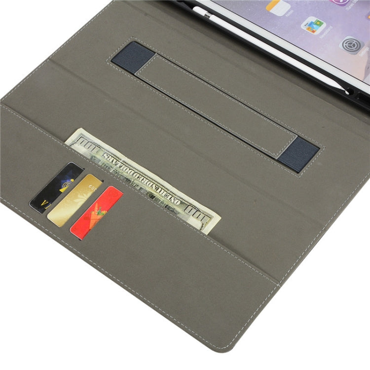 Horizontal Flip PU Leather Case for iPad Pro 12.9 inch 2018, with Holder & Card Slots & Pen Slot & Hand Strap