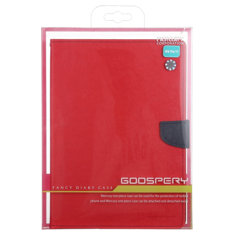 GOOSPERY FANCY DIARY Horizontal Flip Leather Case for iPad Pro 11 inch, with Holder & Card Slots & Wallet