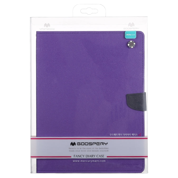 GOOSPERY FANCY DIARY Horizontal Flip Leather Case for iPad Pro 12.9 inch (2018), with Holder & Card Slots & Wallet